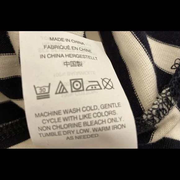 NWT J.Crew short sleeve striped cotton dress - Picture 7 of 8